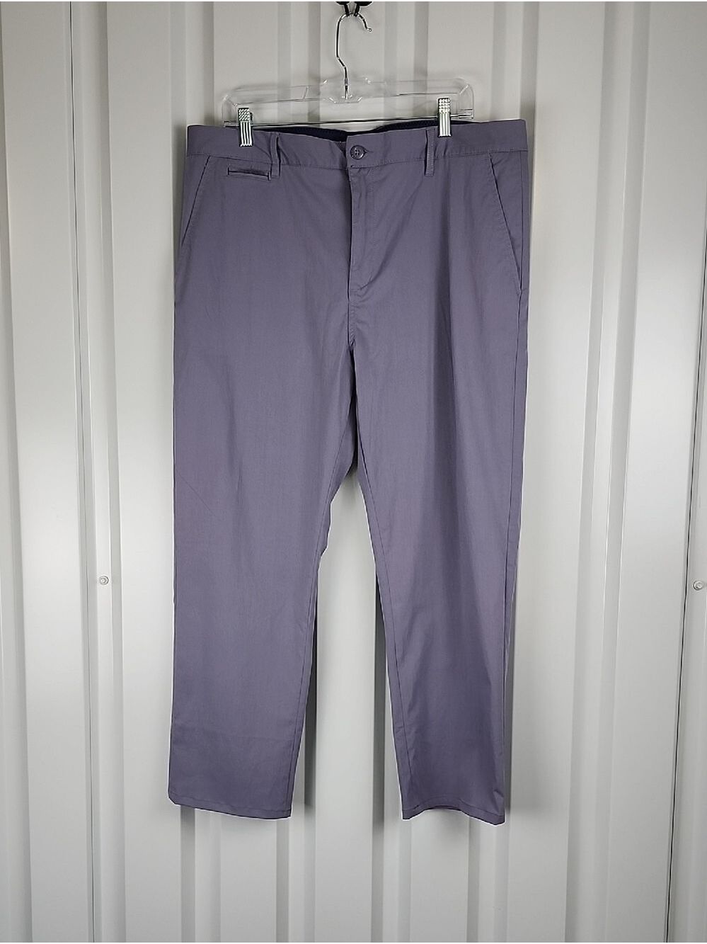 johnnie-O Men's Prepformance Gray-blue Chinos Size 38x32 Fits 38x28 Hemmed
